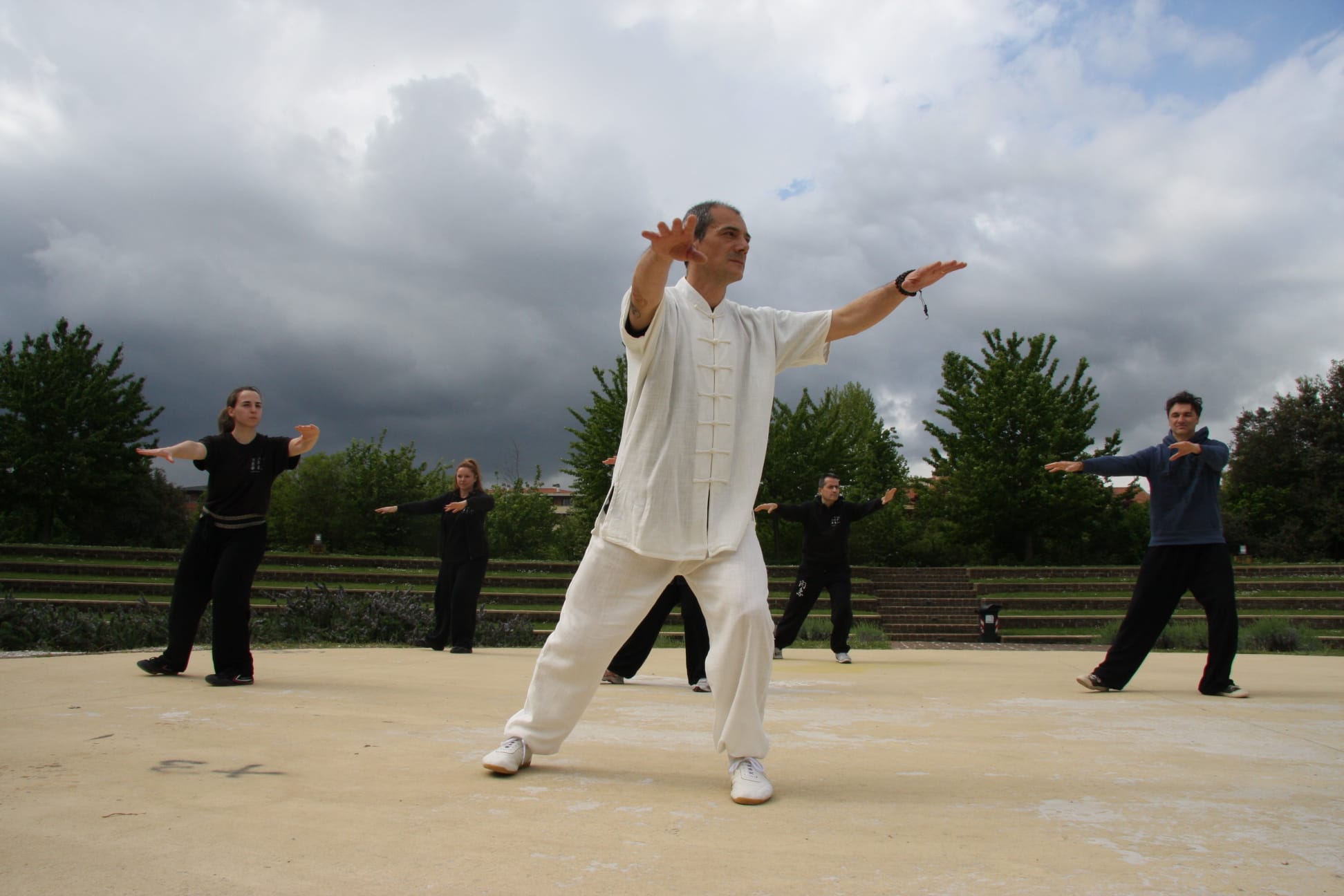 Lezione all’aperto con i corsi dell’Accademia